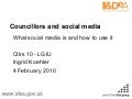 Councillors and social media
