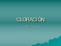 Cloración en Salud Pública