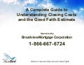 A Guide To Closing Costs & GFE
