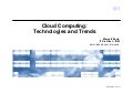 Cloud Computing - Technologies and Trends