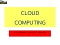 CLOUD COMPUTING @ TU