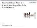Cloud asia 2011 tidbits