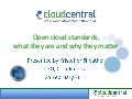 Cloud Central Open Cloud Standards Presentation for CloudCamp Sydney 2011