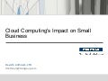 Cloud Computing Impact On Small Business