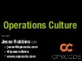 Cloud Operations Bootcamp: Culture - Jesse Robbins 