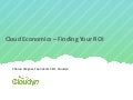 Cloud Economics – Finding Your ROI