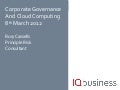 Corporate Governance And Cloud Computing 