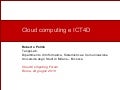 Cloud computing & ICT for development