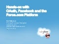 Hands-on with OAuth, Facebook and the Force.com Platform