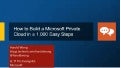 Cloud Intelligence - Build a Private Cloud in a 1,000 Easy Steps