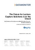 Campus Technology: The Future of Lecture Capture is in the Cloud