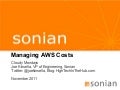 Managing Amazon AWS Costs