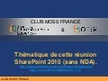 ClubSharePointfranc27 Enov2009