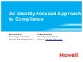 An Identity-focused Approach to Compliance