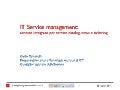 IT Service management: accesso integrato per service catalog, news e ticketing
