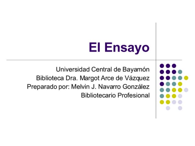 ¿Cómo escribir un ensayo?