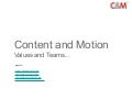 C&M Social Media Agency Values - May 2011