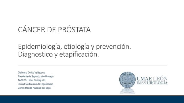 Cáncer de próstata