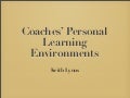 Coaches&rsquo; Personal Learning Environments