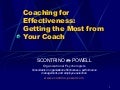 Coaching For Effectiveness