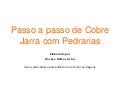 Cobre jarra com pedrarias