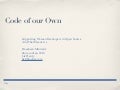 Code Of Our Own