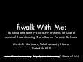 fiwalk With Me: Building Emergent Pre-Ingest Workflows for Digital Archival Records using Open Source Forensic Software