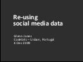 Re-using social media data