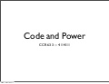 Code & Power: Discussion Notes