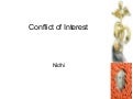 Conflict of interest
