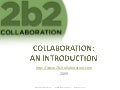 Collaboration An Introduction