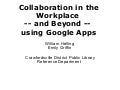 Collaboration in the workplace and beyond