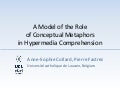 A Model of the Role of Conceptual Metaphors in Hypermedia Comprehension