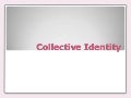 Collective identity 2011