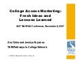 Collegeaccessmarketing