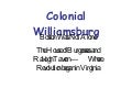 Colonial Williamsburg