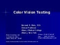 Color Vision Testing