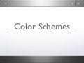 Color schemes ppt