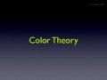Color theory
