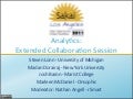 Analytics Collaboration Session at Sakai 2011