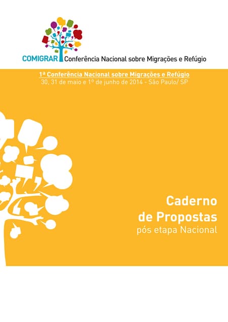 Caderno de Propostar da Comigrar