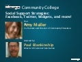 "Community College": Social Support Strategies