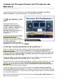 comment devenir dj producteur