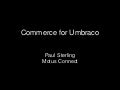 Commerce For Umbraco