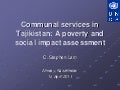 Communal Services in Tajikistan
