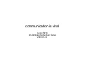Communication is Viral