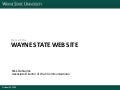 State of the Wayne State Web Site