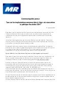 Communiqué de presse taxe sur les implantations commerciales
