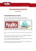 Communique de presse kylia   notre 2000eme follower sur twitter !
