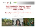 Monitoring biodiversity on the ground with relevance to climate in Brazilian Protected Areas 
